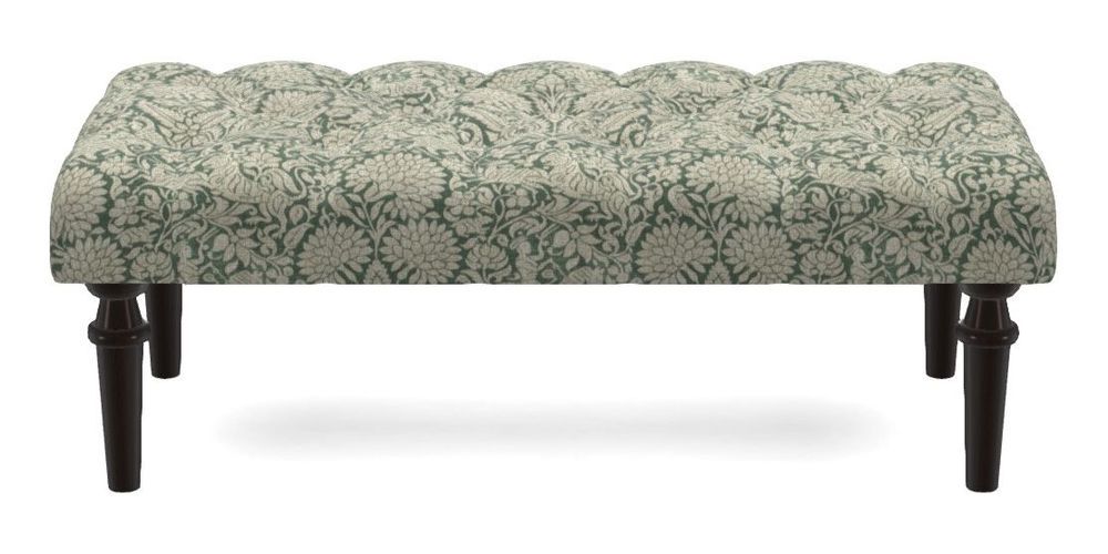 Small Buttoned Footstool