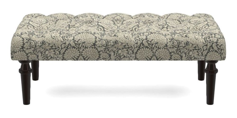 Small Buttoned Footstool