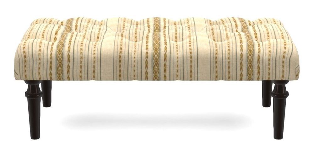 Small Buttoned Footstool