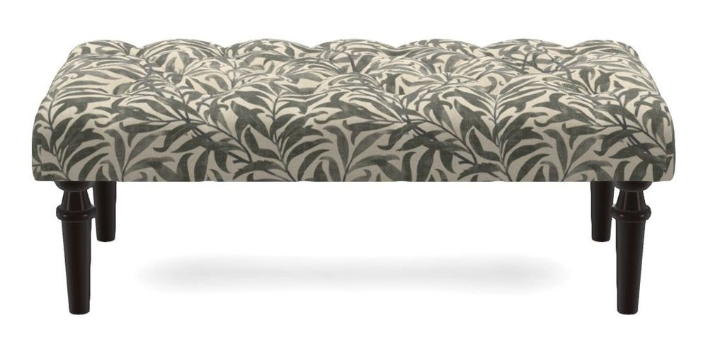 Small Buttoned Footstool