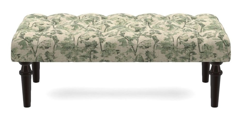 Small Buttoned Footstool