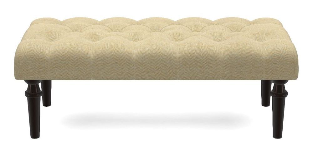 Small Buttoned Footstool