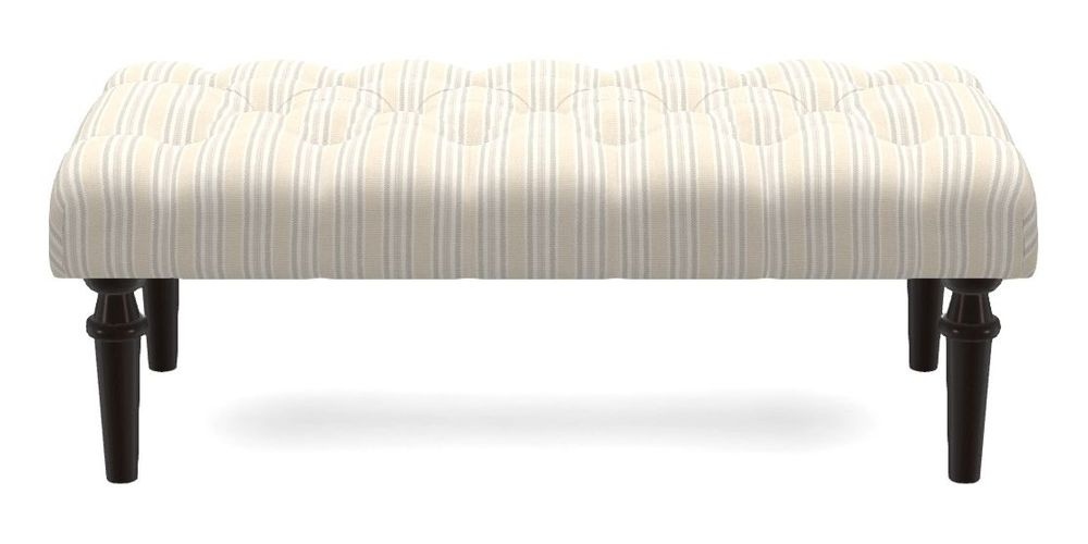 Small Buttoned Footstool