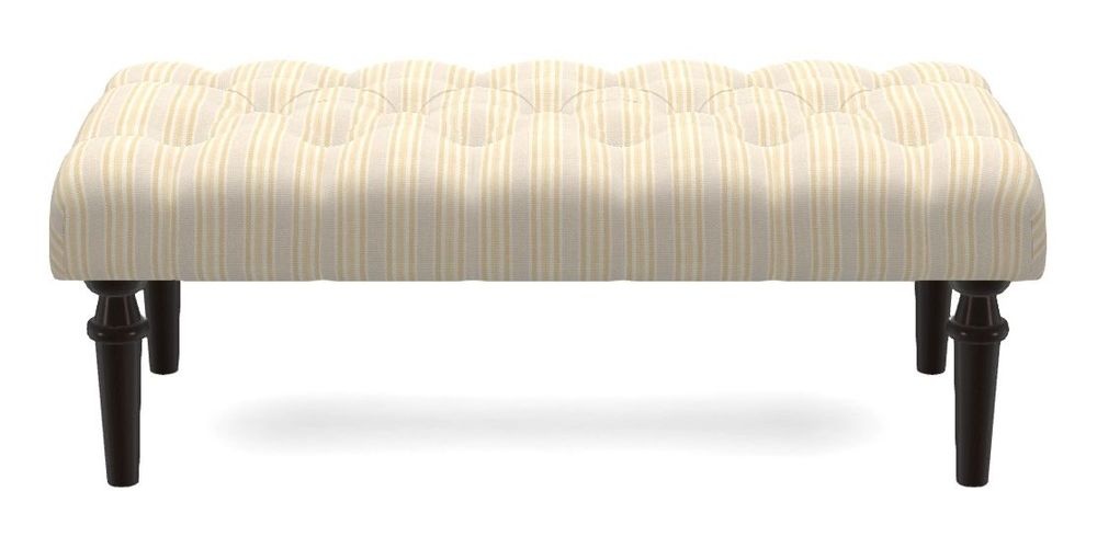 Small Buttoned Footstool