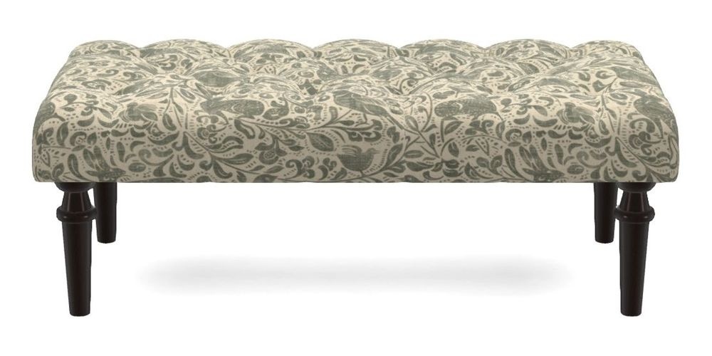 Small Buttoned Footstool