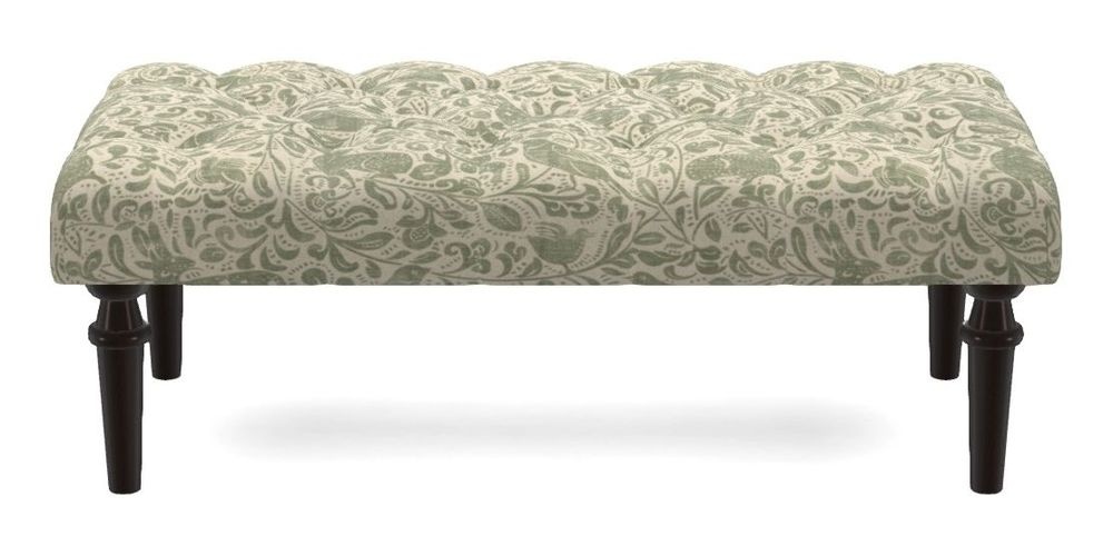 Small Buttoned Footstool