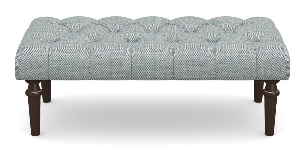 Product photograph of Pentlow Footstool Large Footstool In Basket Weave - Blue from Sofas and Stuff Limited