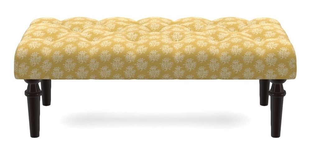 Small Buttoned Footstool