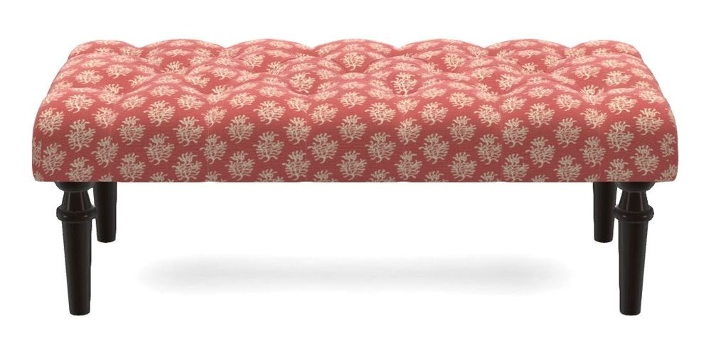 Small Buttoned Footstool