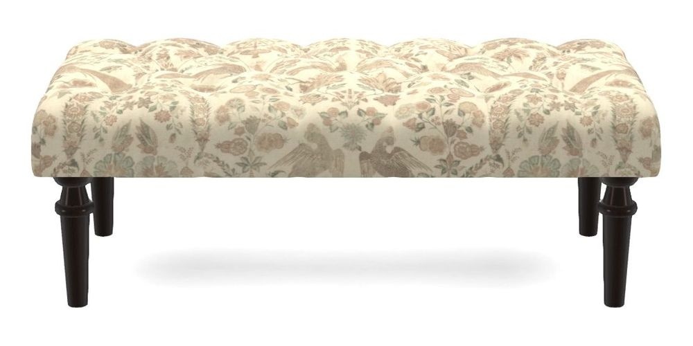 Small Buttoned Footstool