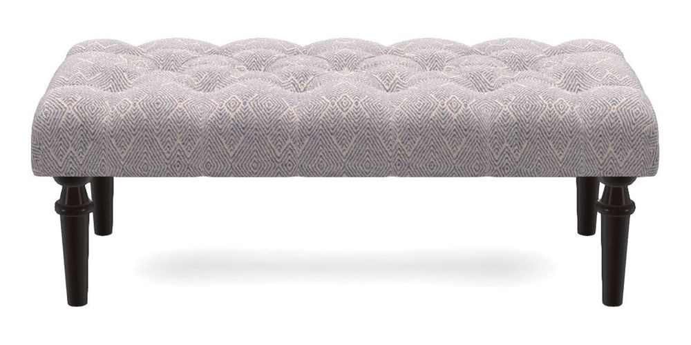 Small Buttoned Footstool