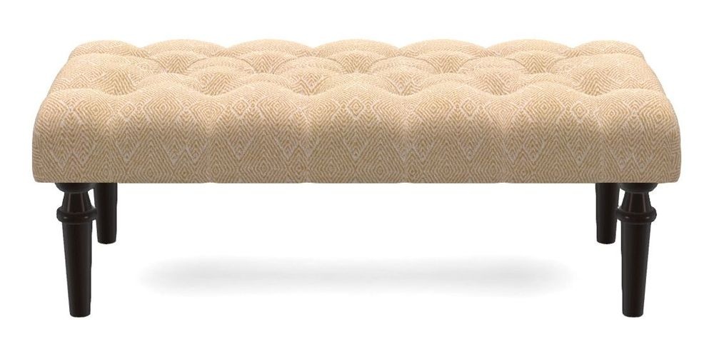 Small Buttoned Footstool