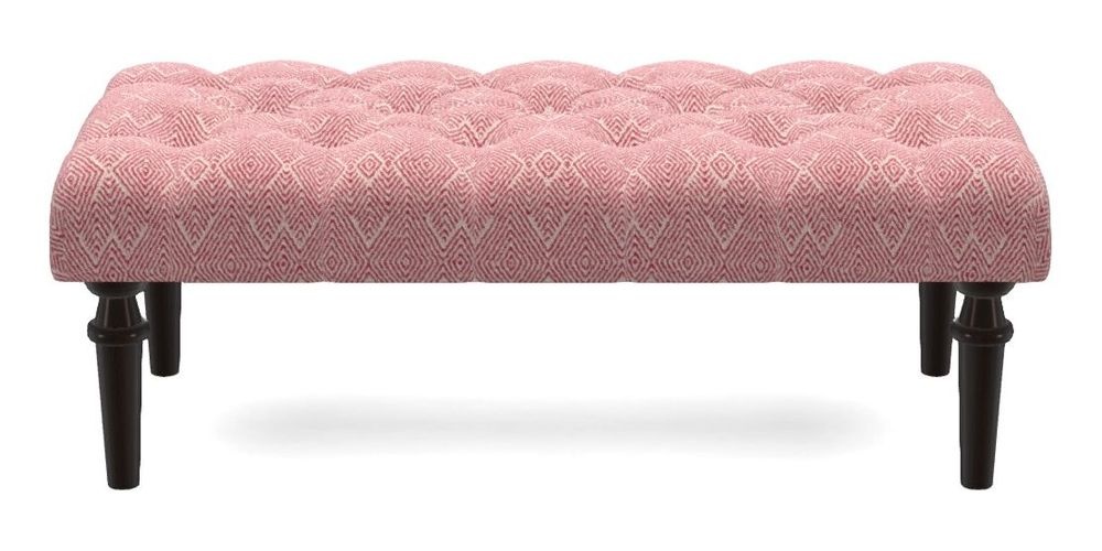 Small Buttoned Footstool