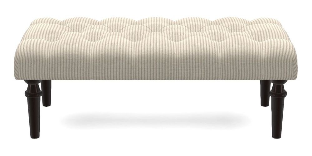 Small Buttoned Footstool