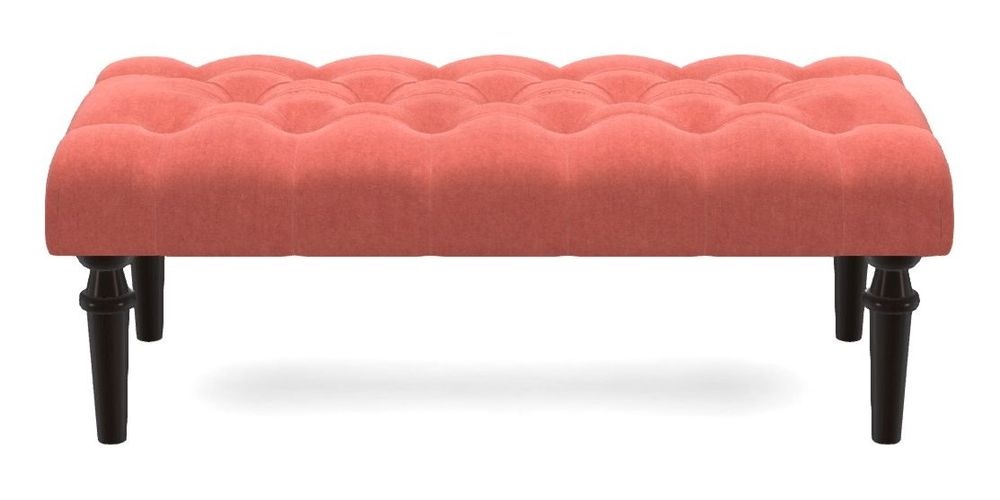 Small Buttoned Footstool