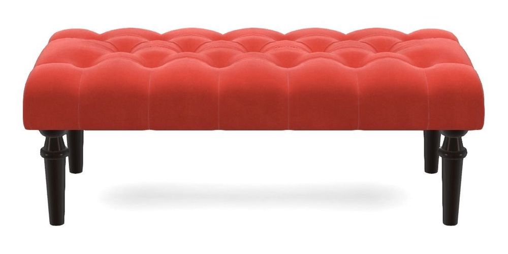 Small Buttoned Footstool