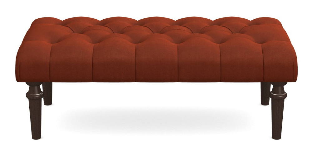 Product photograph of Pentlow Footstool Large Footstool In Clever Tough And Eco Velvet - Tawny from Sofas and Stuff Limited