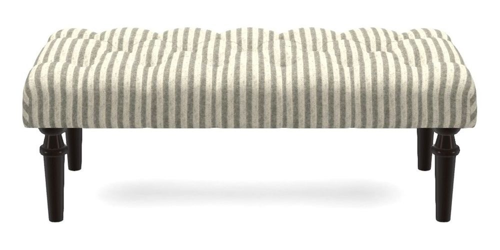 Small Buttoned Footstool