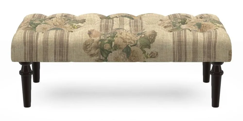 Small Buttoned Footstool