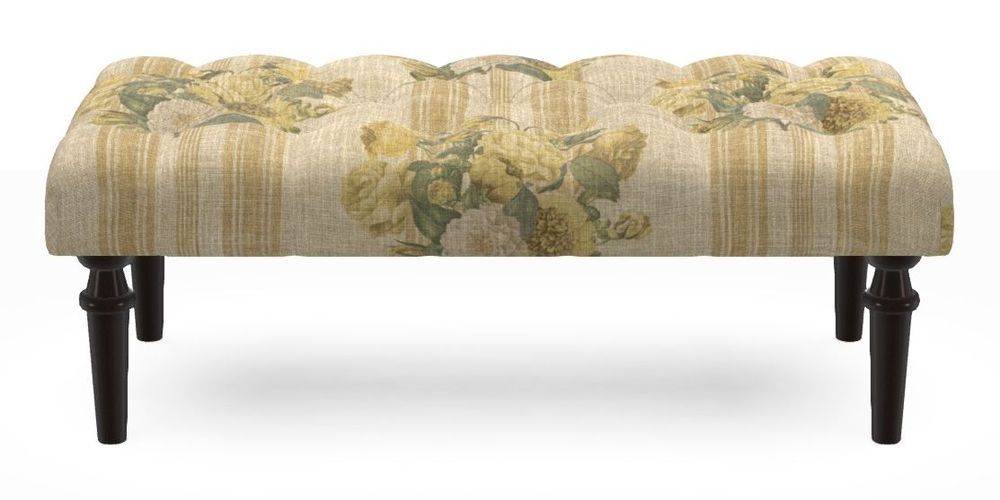 Small Buttoned Footstool