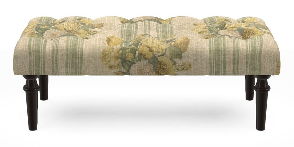 Small Buttoned Footstool