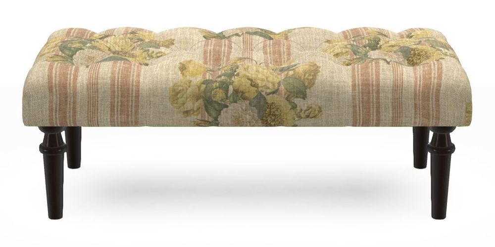 Small Buttoned Footstool