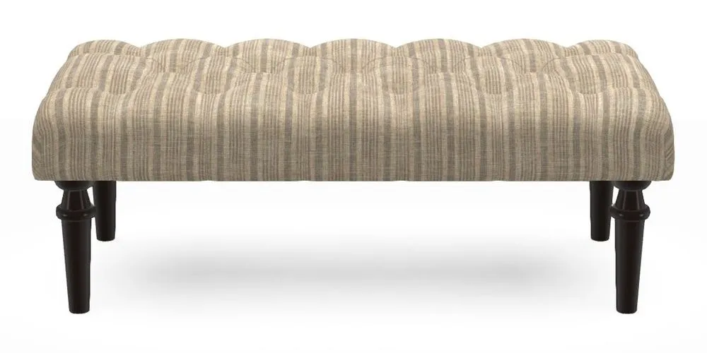 Small Buttoned Footstool