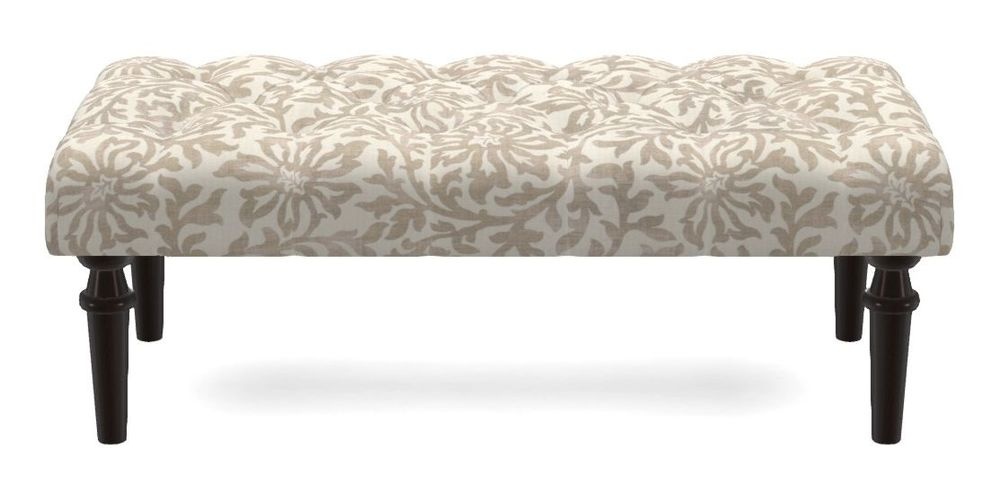 Small Buttoned Footstool