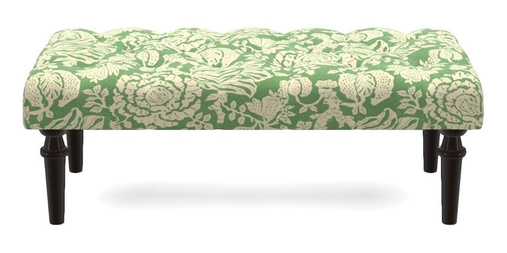 Small Buttoned Footstool