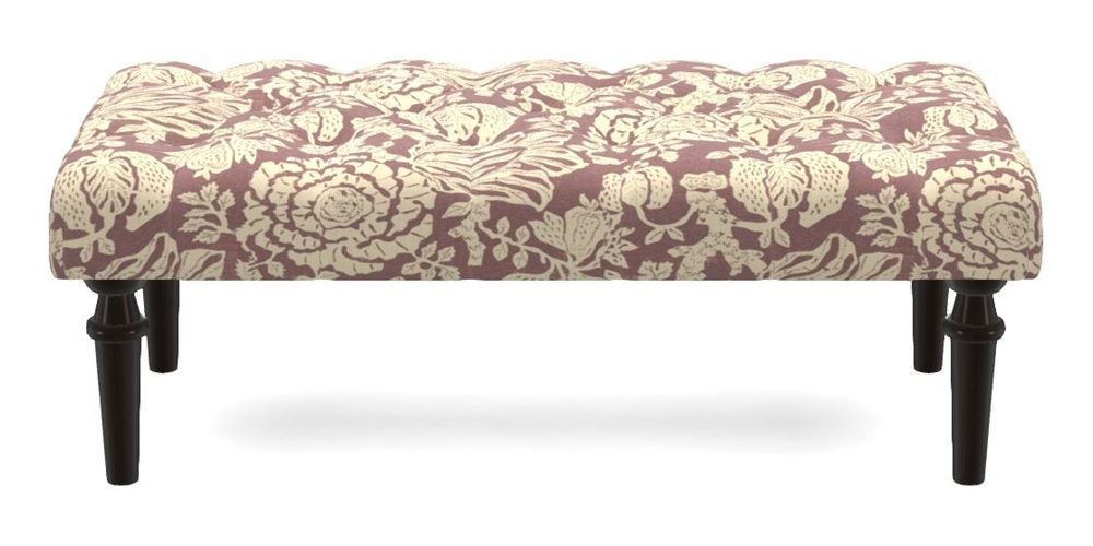 Small Buttoned Footstool