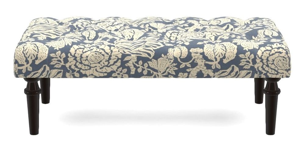 Small Buttoned Footstool