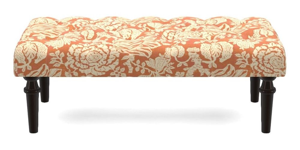 Small Buttoned Footstool