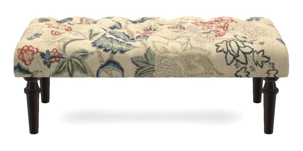 Small Buttoned Footstool