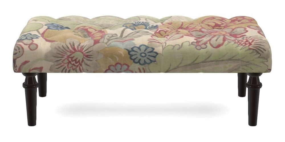 Small Buttoned Footstool