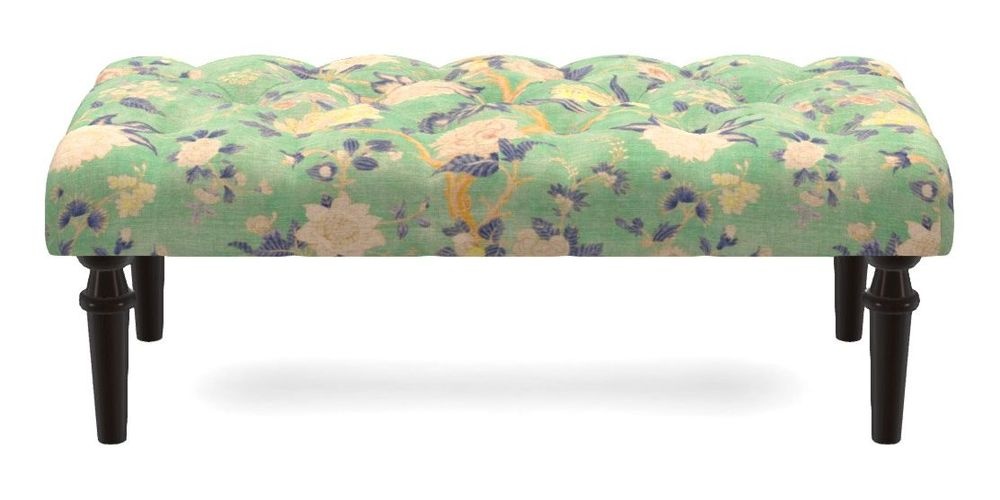 Small Buttoned Footstool