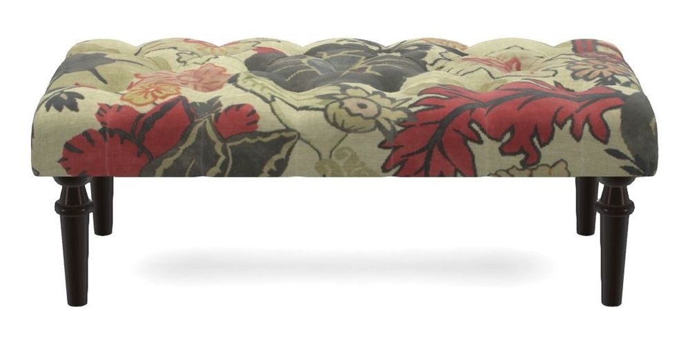 Small Buttoned Footstool