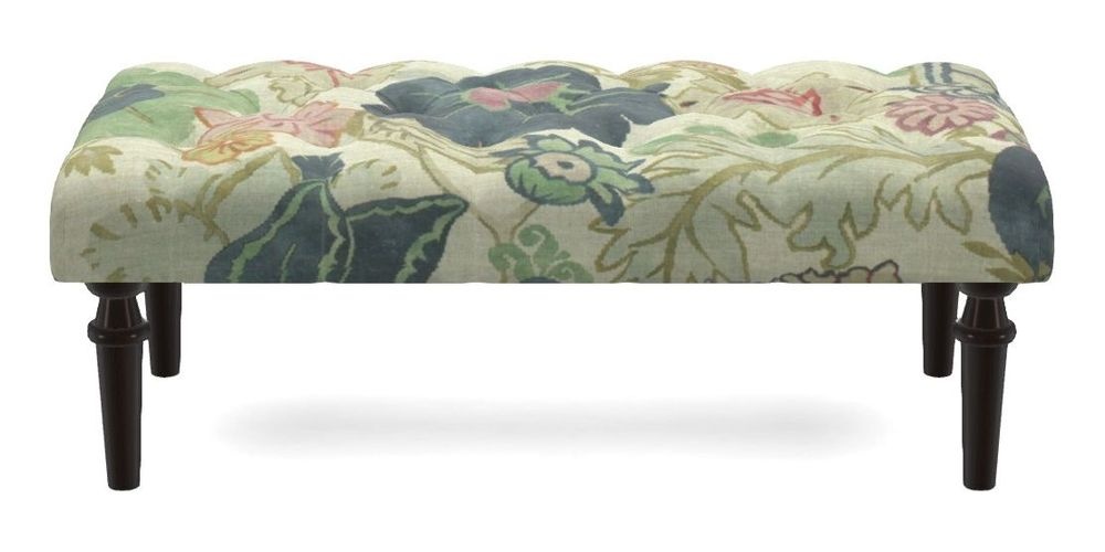 Small Buttoned Footstool