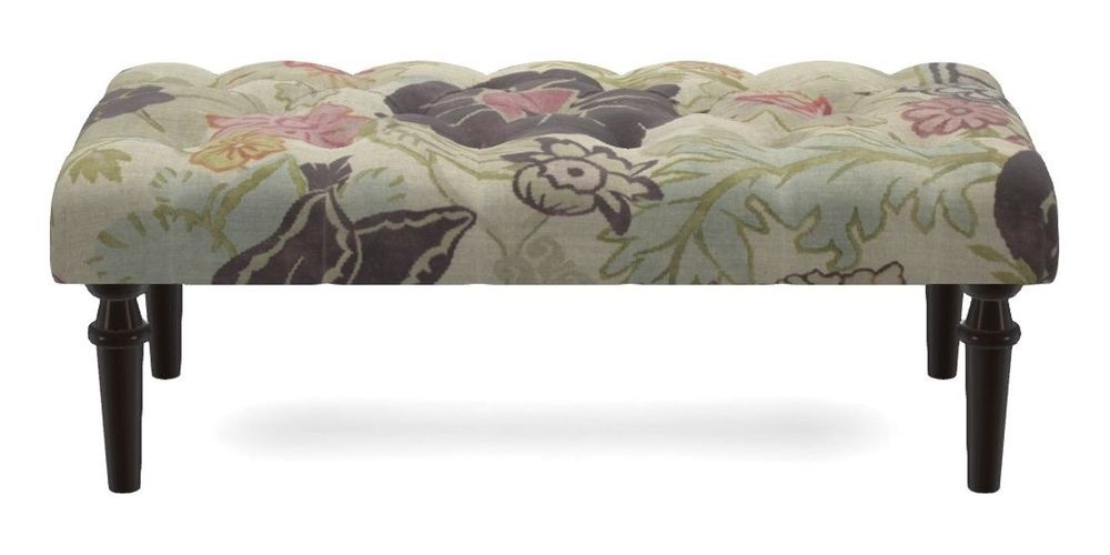 Small Buttoned Footstool