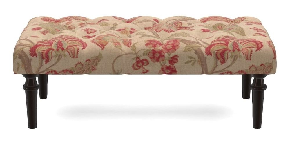 Small Buttoned Footstool