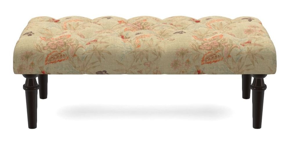 Small Buttoned Footstool