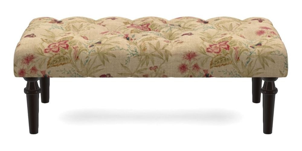 Small Buttoned Footstool