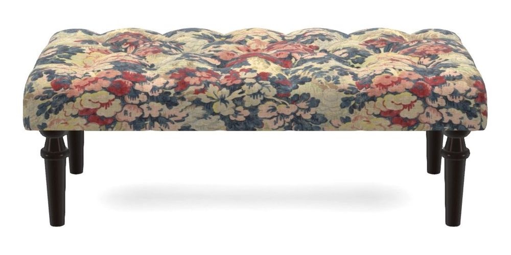 Small Buttoned Footstool