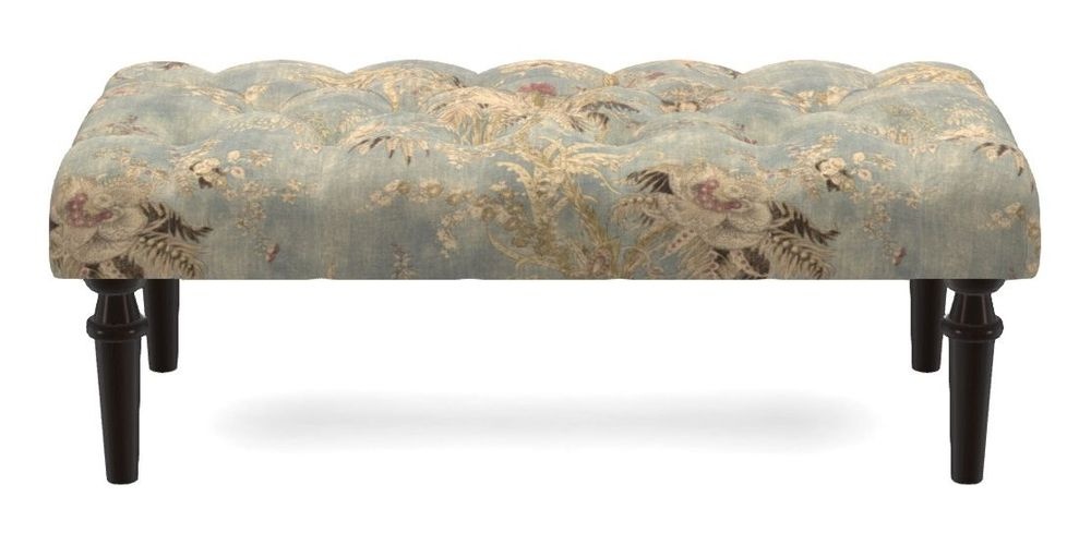 Small Buttoned Footstool