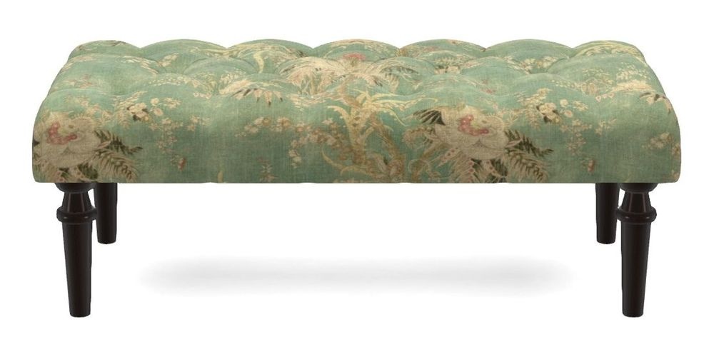 Small Buttoned Footstool