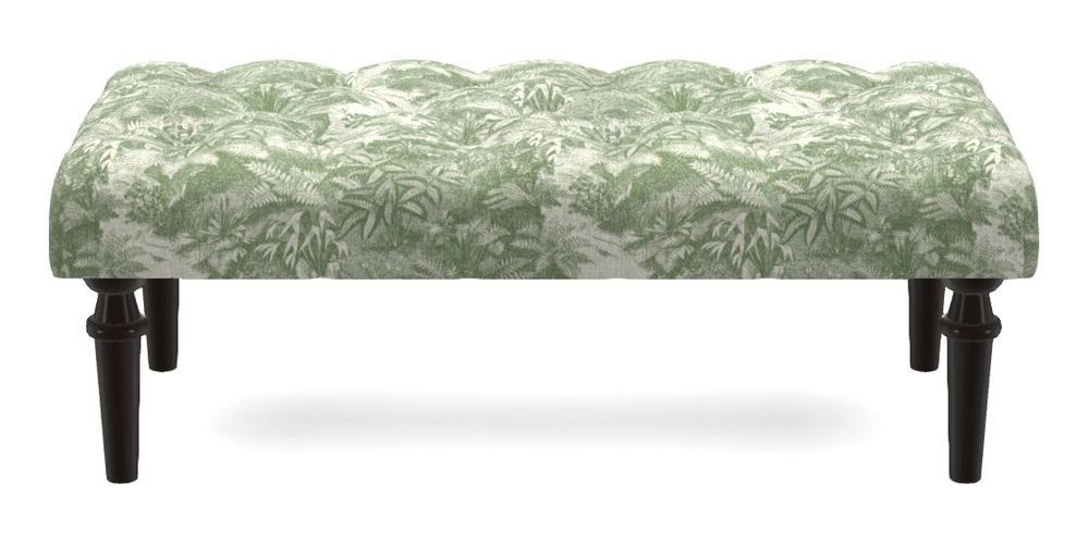 Small Buttoned Footstool