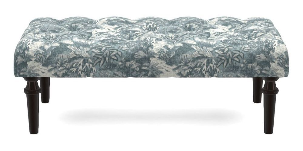 Small Buttoned Footstool