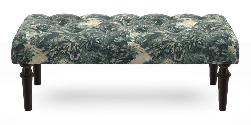 Small Buttoned Footstool