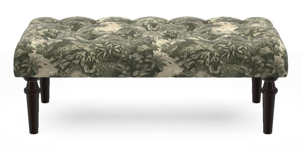 Small Buttoned Footstool