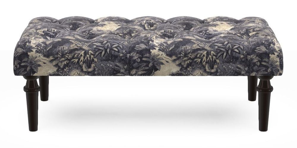 Small Buttoned Footstool