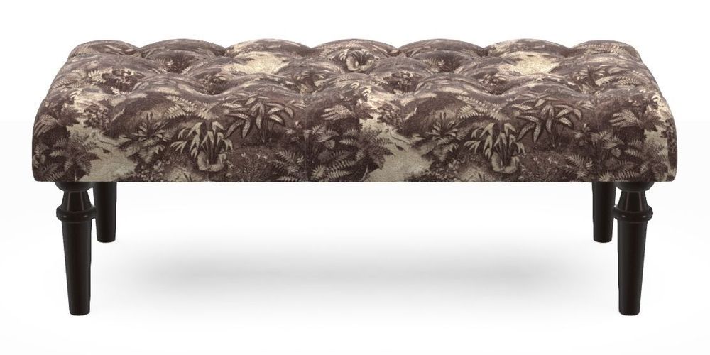 Small Buttoned Footstool